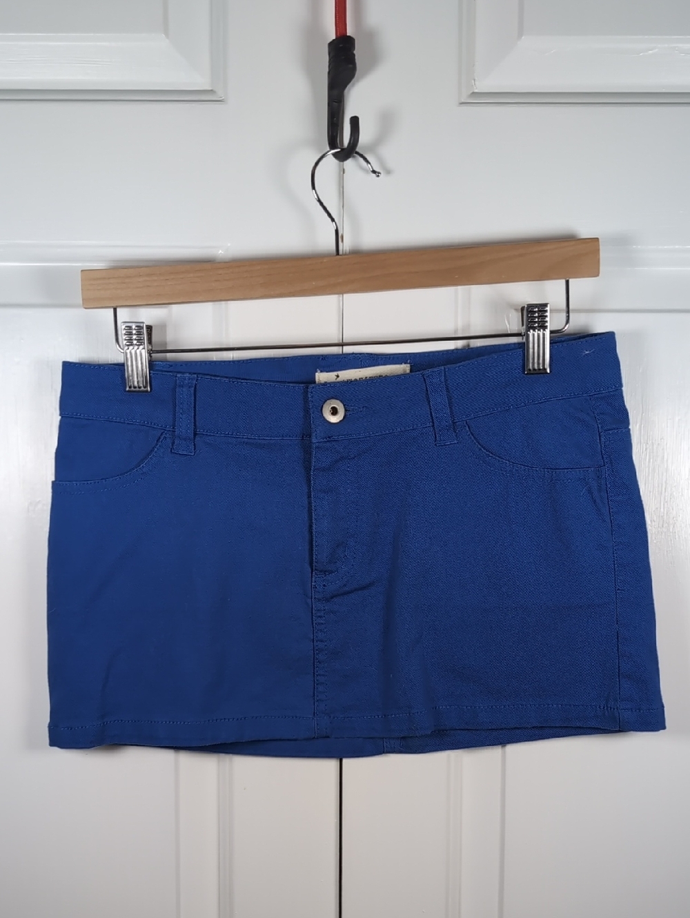 Y2K Forever 21 Klein Blue Denim Micro Mini Skirt Festival Indie Streetwear
